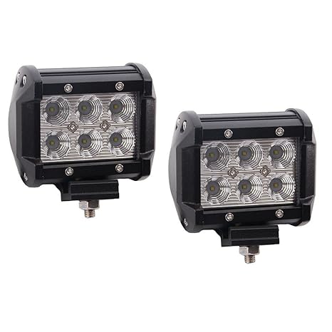 SAILUN Arbeitslicht 18W LED Offroad Flutlicht Reflektor Scheinwerfer Arbeitsscheinwerfer 1500LM Schwarz Aluminium Druckguss I