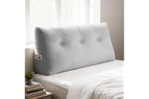 Wedge Pillow Headboard Triangular Bed Wedge Pillow for Headboard, Headboard Pillow Large Reading Pillow for Daybeds and Bunk 