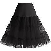 Bbonlinedress Women's 50s Petticoat Skirt Vintage Tutu Crinoline Underskirt 25"