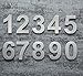 QT Modern House Number - LARGE 8 Inch - Brushed Stainless Steel (Number 3 Three), Floating Appearance, Easy to install and made of solid 304