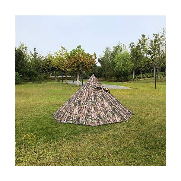 IHCIAIX Zelt, Im Freien wasserdichtes großes Außenpyramidenzelt, Camping Tipi Kegel Tarnzelte – Bild 4