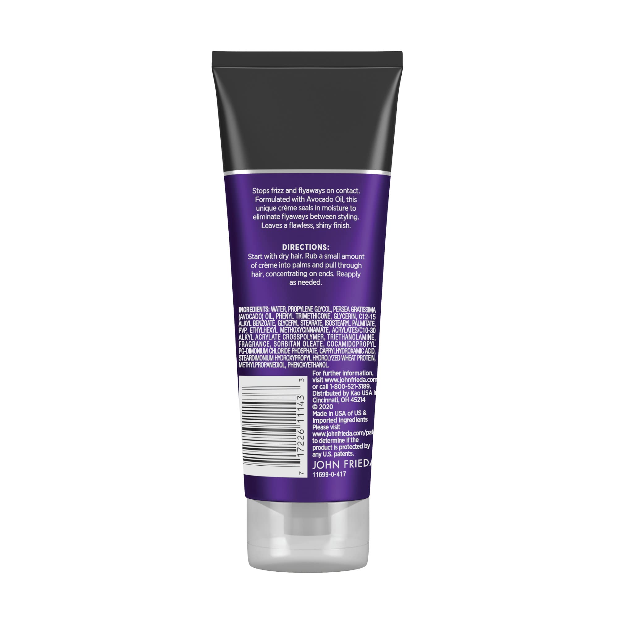 John Frieda Frizz Ease Secret Weapon Touch-Up Crème, Pack of 2, 4 Oz | Frizz-Free & Split Ends | Infused with Avocado Oil | Seals in Moisture | Smoothing Cream for Flyaways | Eliminates Flyaways