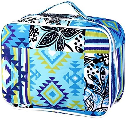 Morigins Portable Protect Bra Lingerie Pouch Travel Organizer Storage Bags (Blue Flower)