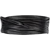 Block Garden Women Retro Wide Corset Belt Obi Belt Waist Cinch Belts Fit Waist 26"-31"