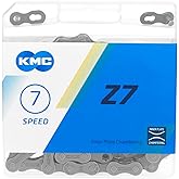 KMC Bike Chain Z7, High Performance Bicycle Chain, Quality & Highly Compatible with Chamfered Inner Plates, Shifting Performa