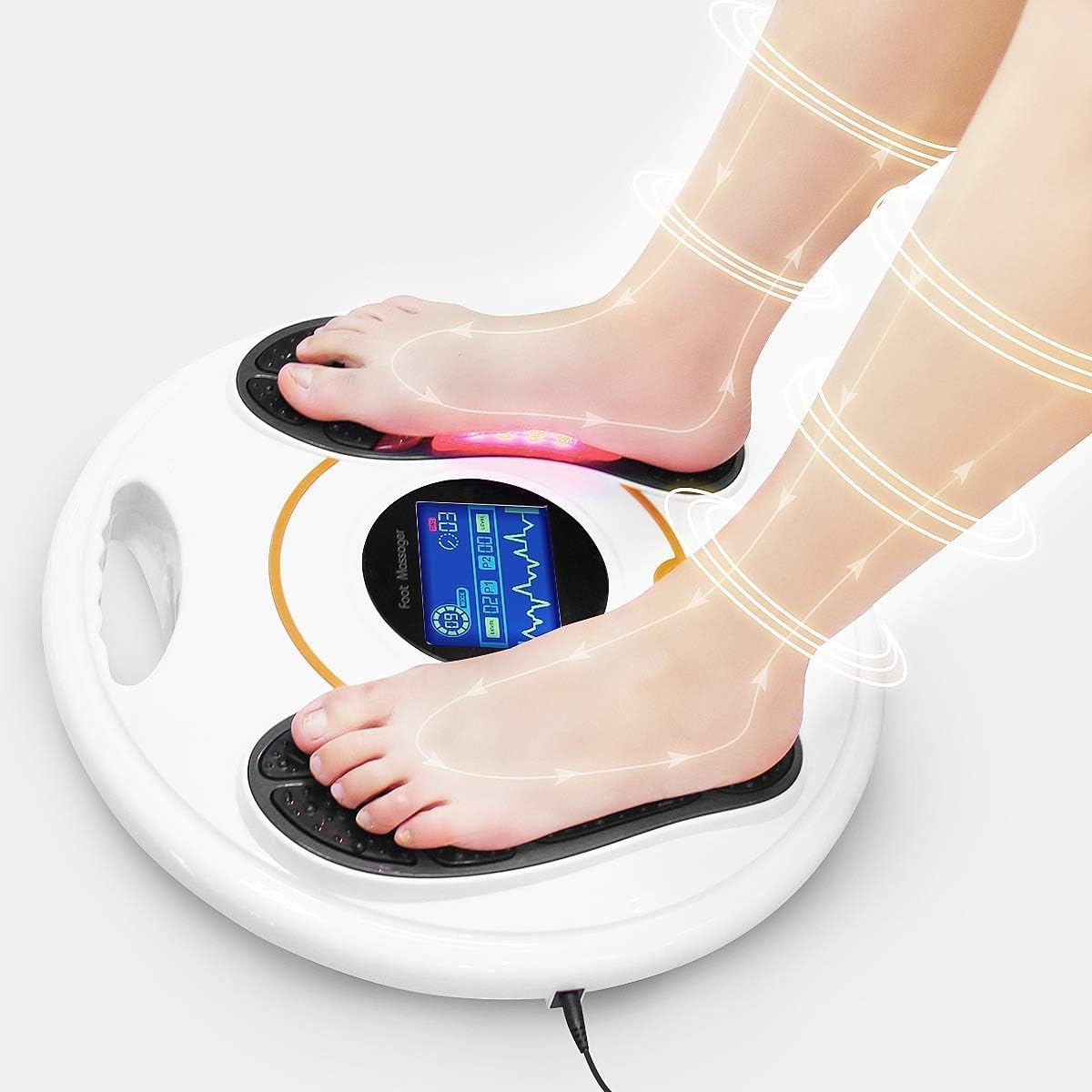 Foot Circulation Plus (FSA or HSA Eligible) - Medic Foot Massager Machine with TENS Unit, EMS (Electrical Muscles Stimulator) Feet Legs Health for Neuropathy, Diabetes, Relieve Pains and Cramps, RLS: Health & Personal Care