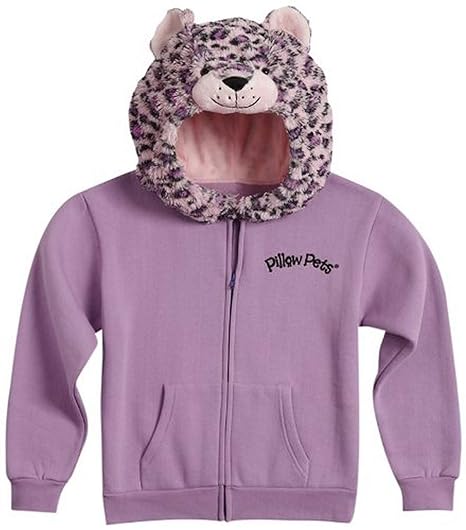 Pillow Pets Authentic Pink Leopard Sweatshirt Medium Amazon In