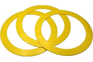 PEHHAH 12.59'' Diameter Juggling Rings Set of 3 for Professional and Beginner (Yellow)