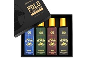 The Man Company Specially Curated Perfume Gift Set for Men 4 * 20ml - POLO WOODS COLLECTION | Premium Long-Lasting Fragrance 