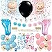 Gender Reveal Party Supplies kit- 87 Pieces Gender Reveal Decorations, Baby Shower, Baby Gender Reveal Ideas, Boy or Girl Banner. Gender Reveal Cupcake Toppers, Mommy to be Sash for Baby Shower,