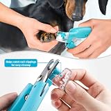 WWVVPET Pet Nail Clipper with LED Light Rechargeable USB view 5