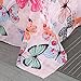 Lemontree Butterfly Bedding Set- Girls Soft Bedding Duvet Cover Set-Pink Butterflies Floral Patterns,Hypoallergenic,Microfiber -1 Duvet Cover + 1 FLAT Sheet + 2 Pillowcases JUST COVER NOT COMFORTER