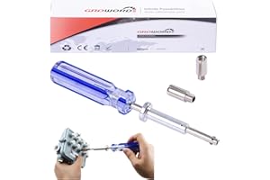 Groword 7 Inch Terminator TV Tool - LTT-7 GTT-7 CATV Cable Locking Terminator - Coax/Coaxial Cable Bump Key - Blue