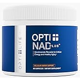Opti + NAD Plus Capsules | NAD+ Supplement with Nicotinamide Riboside Chloride | Support Energy, Healthy Aging, Metabolism & Vitality* | 60 Capsules/30 Servings