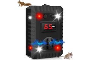 DEFENDY Ultrasonic Mouse Repellent for Car Engines, Animal Repeller Device Portable Mouse Blocker with Strobing Light, Under Hood Animal Repeller Rat Squirrel Deterrent for Outdoor Indoor Car Garage Attic