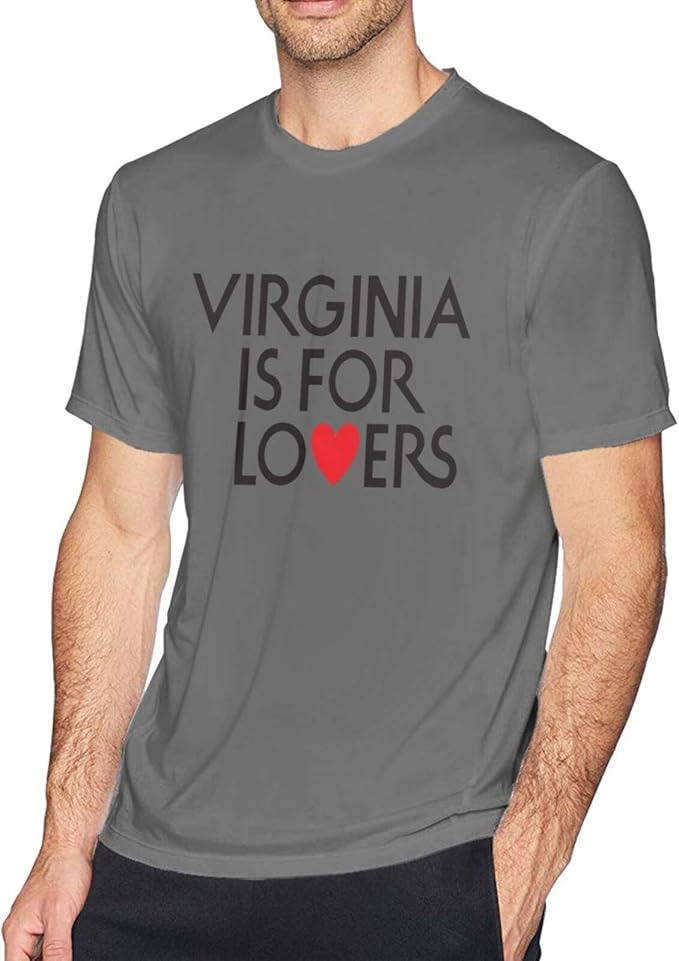 Virginia is for Lovers Heart Mens Cotton TShirts Printed