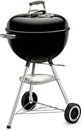 Weber Classic Kettle Charcoal BBQ 47 cm with One-Touch Cleaning Wheels