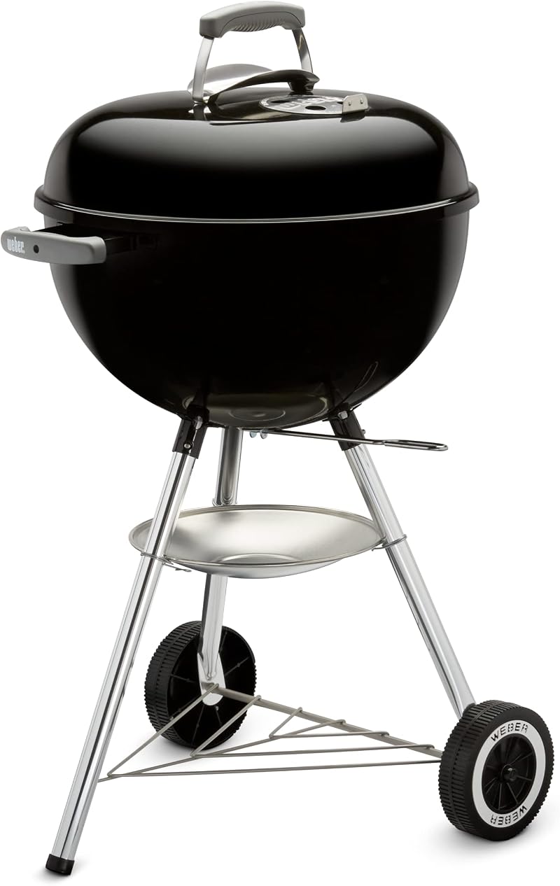 Weber Classic Kettle Charcoal BBQ 47 cm with One-Touch Cleaning Wheels