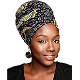 HOMELEX Head Wraps Turbans Stretch Jersey Knit Headwraps Wrap Scarf Turban Tie for Women