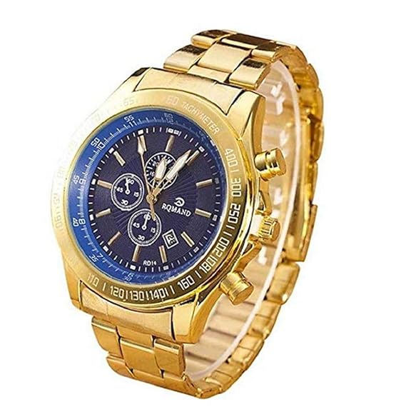 Moeavan Herren Business Wasserdicht Armbanduhr, Klassische Golden Bewegung Analog Quarz Uhr Mode Geschenk