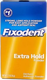 Fixodent Extra Hold Denture Adhesive Powder 2.7 oz 76 g view 1
