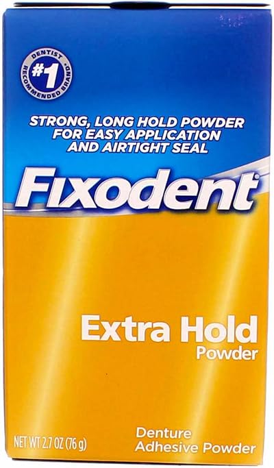 Fixodent Extra Hold Denture Adhesive Powder 2.7 oz 76 g