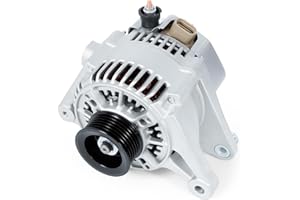 Kozlira Alternator Fit for Pontiac Vibe 2003-2008, Toyota Corolla 2003-2008/Celica 2000-2005/Matrix 2003-2008/MR2 Spyder 2000-2005, 1.8L #Replace 1022111900 13878 12V 80A 6-Groove Pulley Alternator