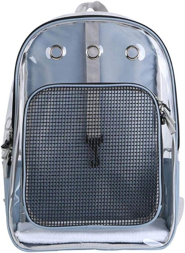 Gulunmun Foldable Pet Cat Backpack Carrier Breathable Dog Cat Travel Bag Outdoor Walking-Gray