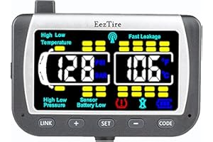EEZ RV Products EEZTire - TPMS Real Time/24x7 Tire Pressure Color Monitor (Monitor ONLY)