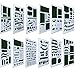 GeMoor 12 Sheets Bullet Journal Stencil, 700+ Different Patterns Plastic Templates Great for DIY Drawing - Scrapbooking - Notebook - Diary - Planner - Craft Projects, 4 x 7 inches