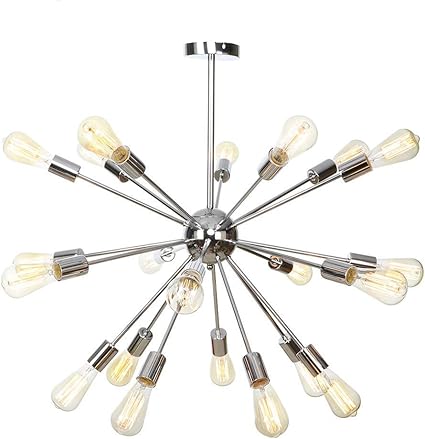 YXZQ Sputnik-Kronleuchter aus der Mitte des Jahrhunderts, E26 Starburst