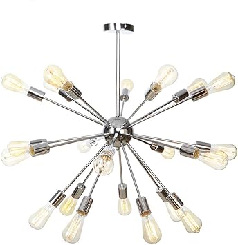 YXZQ Sputnik-Kronleuchter aus der Mitte des Jahrhunderts, E26 Starburst