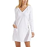 Hooded Cover-Up Dress with Pockets - UPF 50+ Sun Protection - Catalina