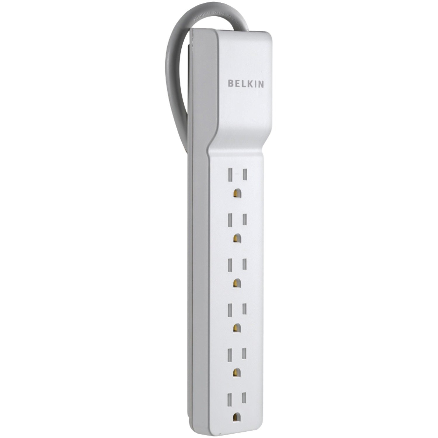 Photo 1 of Belkin 6-Outlet Commercial Power Strip Surge Protector with 2.5ft Cord, 555 Joules,White