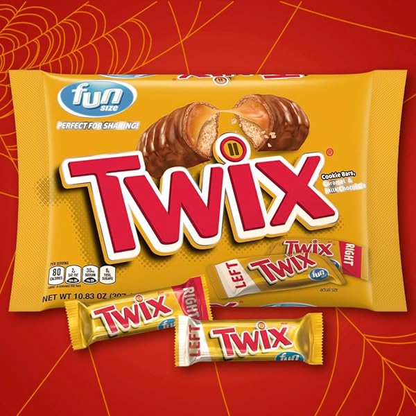 TWIX FUN SIZE CARAMEL COOKIE HALLOWEEN CHOCOLATE BARS, 10.83 OZ BAG