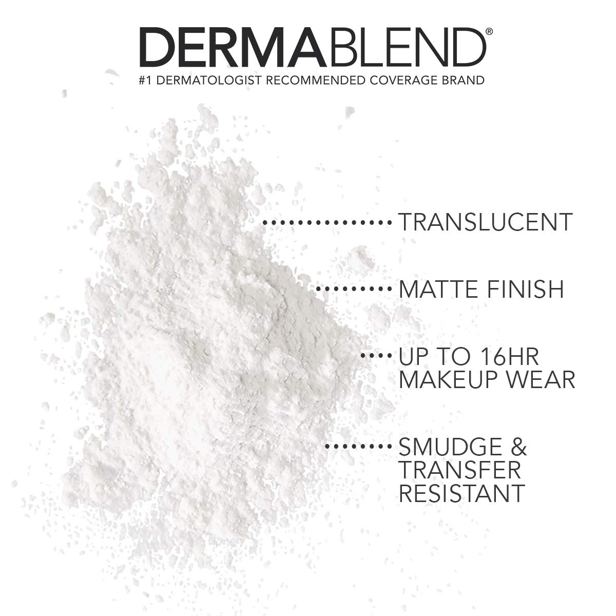 Dermablend Loose Setting Powder, Translucent Powder for Face Makeup, Mattifying Finish and Shine Control, 1oz: Premium Beauty