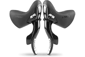 WEEROCK L-TWOO Road Bike Shift Lever 2x7/ 2x8/ 2x9/ 2x10 Speeds Road Bicycle Shifters with Brake Levers Compatible with Shimano