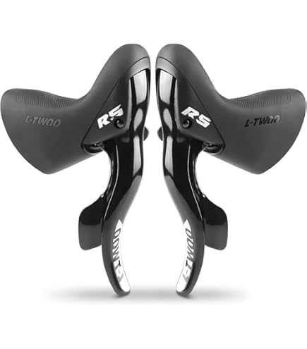 MicroSHIFT Sword Drop Bar Shifters – 2x10‑Speed, Compatible With Sword/Advent X Derailleurs, Textured Grip