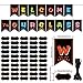 Blulu Welcome to Our Class Banner Classroom Decoration Back to School Bulletin Board Banner Welcome Chalkboard Bright Pennants with 50 Dry Eraser Cards and 80 Glue Point Dot for Teacher Supplies