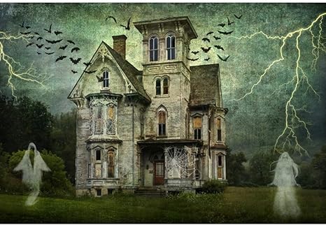 Amazon Co Jp ハロウィンパーティー背景 5x3フィート 抽象クモの巣フレーム 写真背景 ぼかし色 霧の夜景 怖いお化け屋敷 ハロウィン マスク ボール ポートレート シュート 壁紙 カメラ