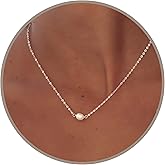 Annika Bella Silver Pearl Necklace, Freshwater Pearl Bead Charm, Necklaces for Women, 925 Sterling Silver Jewelry, Handmade Jewelry, Gift for Her, Everyday Minimalist Jewelry