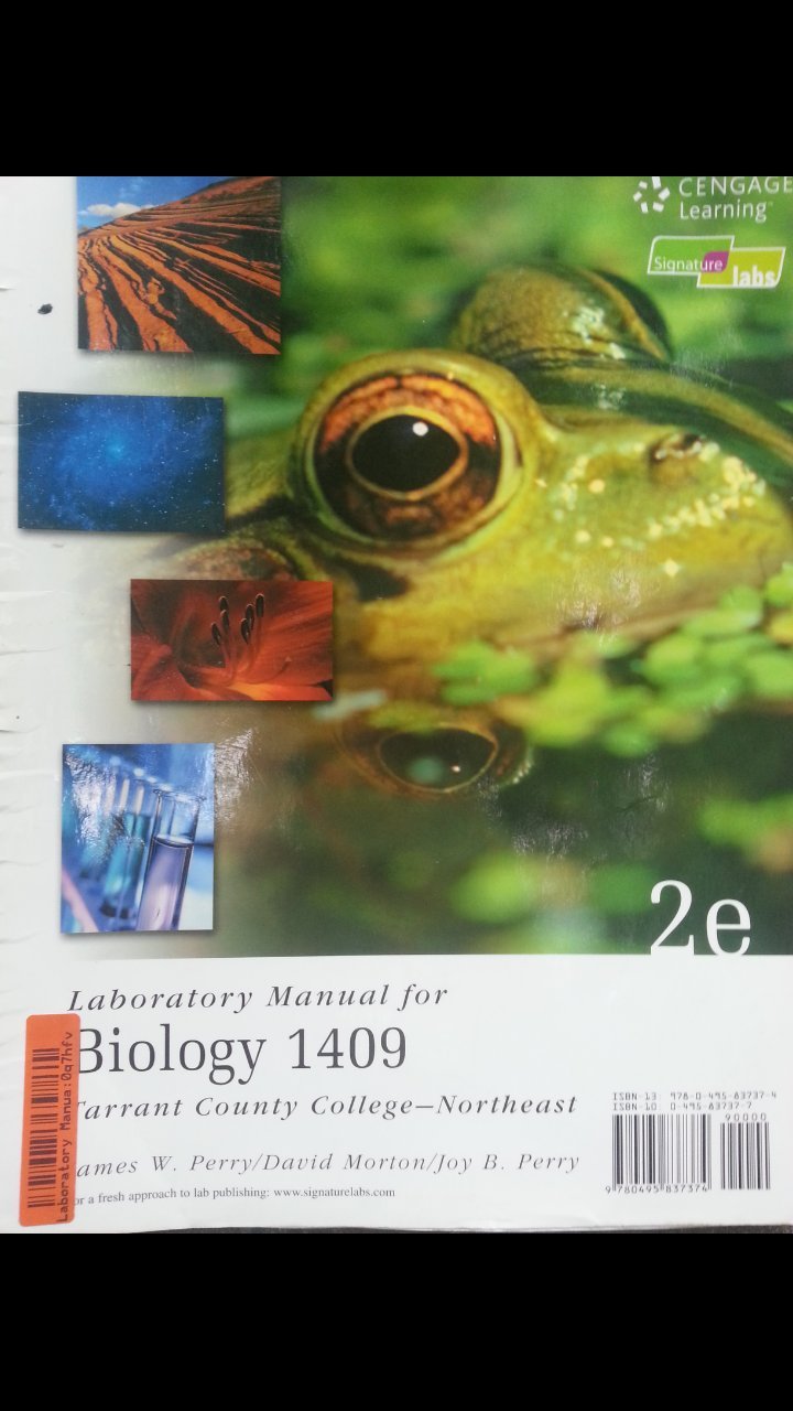 Laboratory Manual for Biology 1408/Laboratory Manual for Biology 1409  (Tarrant County College-