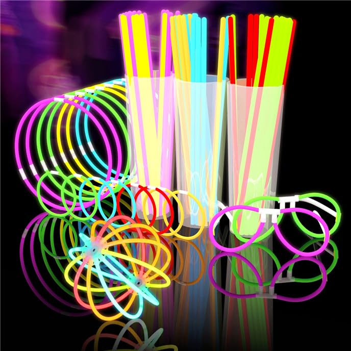 Glow Fever 209pcs Glow Sticks Bulk Party Pack includes 100 8