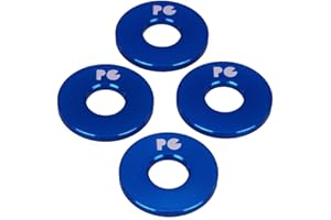 Porkchop BMX Aluminum Bicycle Axle Washers for 3/8" axles (Set of 4)