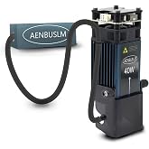 AENBUSLM 40W Laser Module with Air Assit for Laser Cutter &amp; Laser Engraver Machine,5.5W(5500mW) Output Power,Built in FAC,Ultra-Fine Compressed Spot CNC Carving DIY Laser Master - Class 4