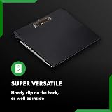 Paperdry Waterproof Clipboard A4 Portrait Black PVC with Cover view 5