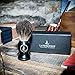 Latherwhip Shaving Brush - Best Badger Grade Hair, Rare 100% Black Badger Bristles, Resin Handle, 22mm Knot, 54mm Loft, Gift Box - Fits Most Shave Stands, For Men Who Use Safety, DE, and Mach 3 Razors