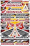 Honda Wing Red Black Graphic Sticker Decal Bike ATV Dirt 1 Sheet ST02.