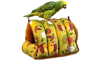 Kabahorze Bird Nest House Winter Warm Bird Bed Hanging Hammock for Parrots Macaw Budgies Parakeets Caique Senegal Cockatiels Conures Lovebird,Medium
