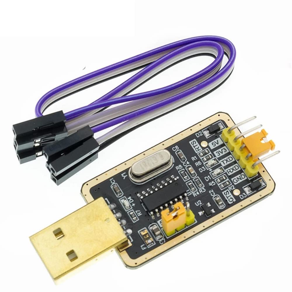 Fasizi 3.3V / 5V USB to TTL converter CH340G UART Serial Adapter Module Golden